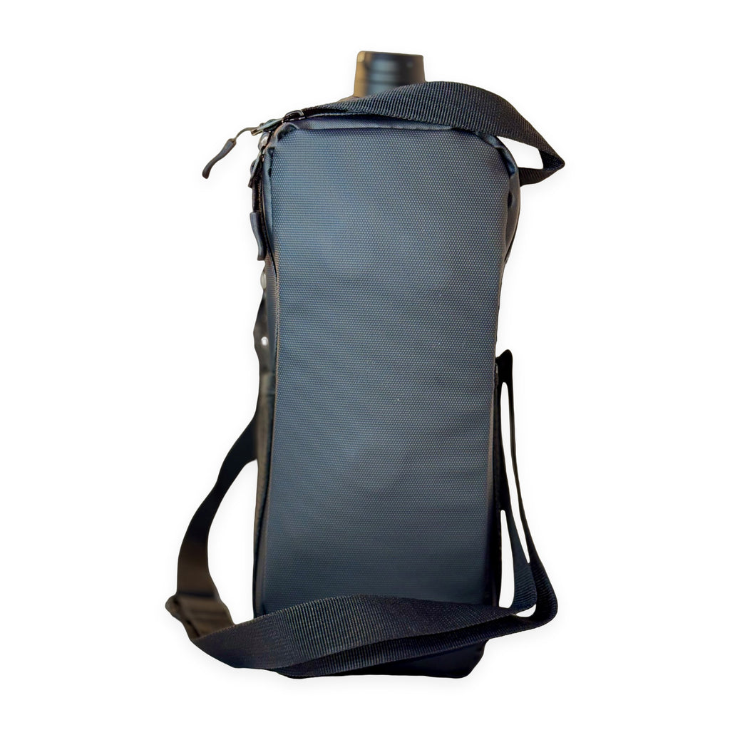 CLNCH magnetic bottle bag back panel view
